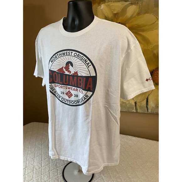 Columbia Sportswear Northwest Original Graphic White Shirt Men’s Size XL - Picture 5 of 15